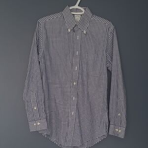 Brooks Brothers Black and White Gingham Shirt